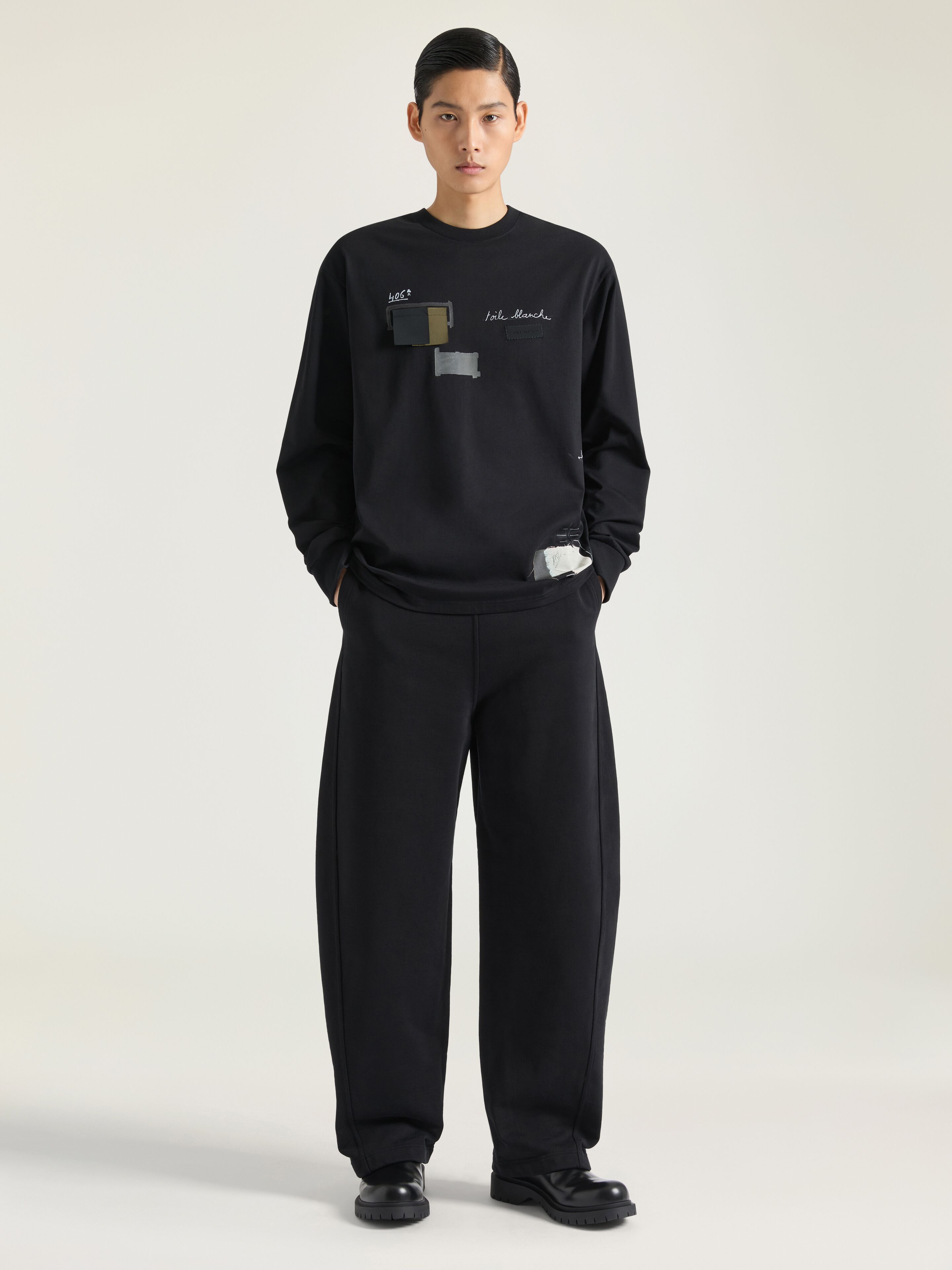 T-shirt in cotton with Trompe l'Œil Atelier print